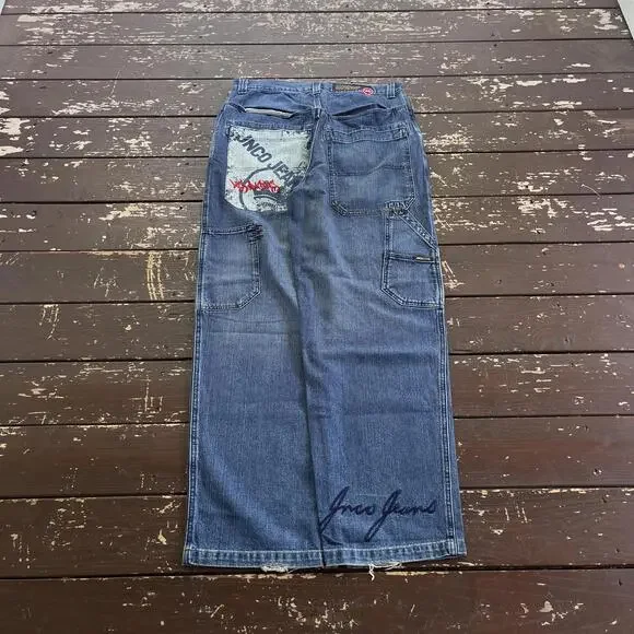 (36x34) Vintage 90s Y2K JNCO Jeans Urbanomiks Baggy Skater - Picture 1 of 8